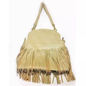 Beige Tassel Bag
